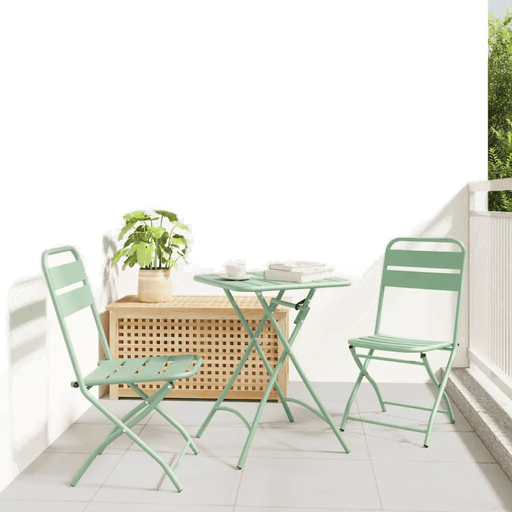 Vidaxl Bistrosett 3 deler grønn