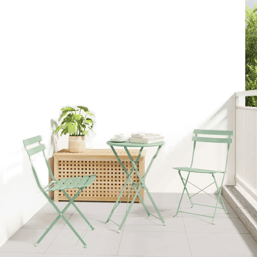 Vidaxl Sammenleggbart Bistrosett 3 pcs