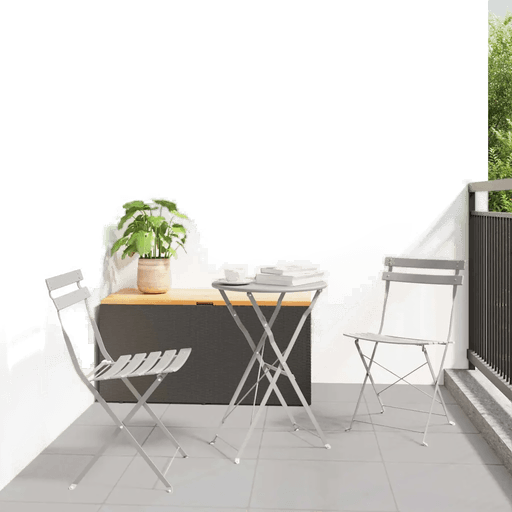 Vidaxl Sammenleggbart Bistrosett 3 pcs