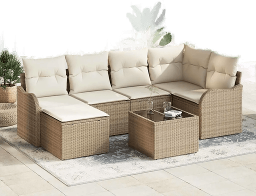 Vidaxl Hagesofa Set Beige