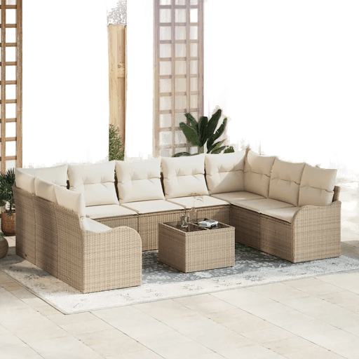 Vidaxl Hagesofa Set Beige