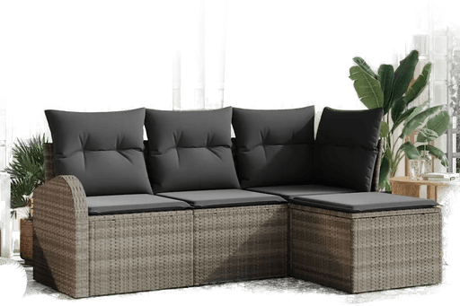 Vidaxl Hagesofa Set Grå