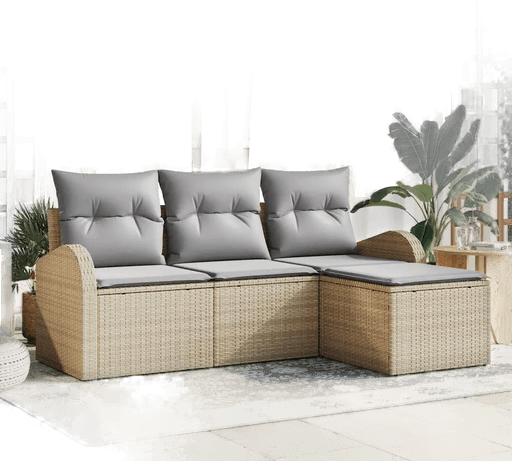 Vidaxl Hagesofa Set Beige