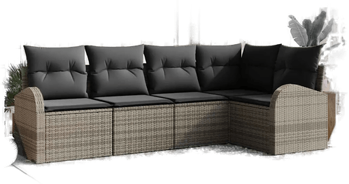 Vidaxl Sofa sett 5 pcs Grå