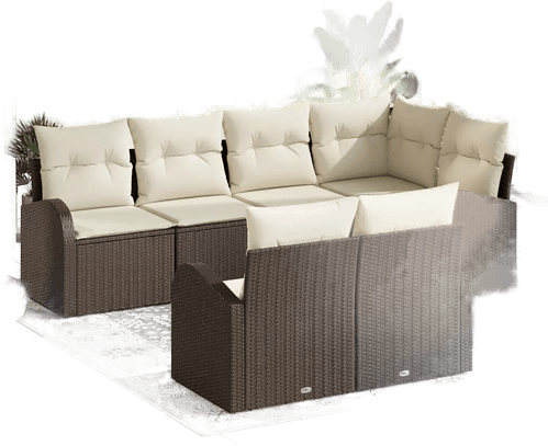 Vidaxl Hagesofa Set Brun
