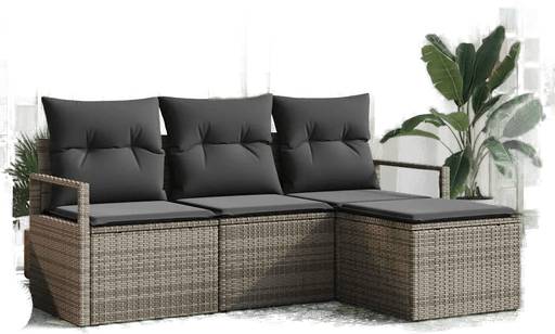 Vidaxl Sofa sett 4 deler Grå