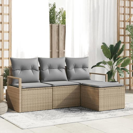 Vidaxl Sofa sett 4 deler Beige