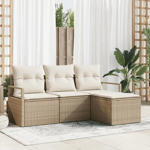 Vidaxl Sofa sett 4 deler Beige