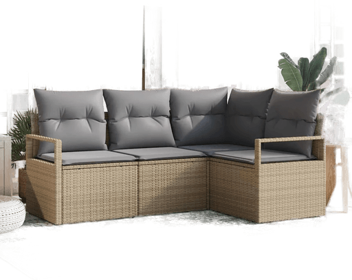 Vidaxl Sofa sett 4 deler Beige