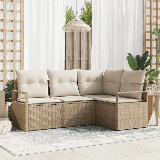 Vidaxl Sofa sett 4 deler Beige