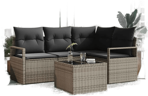 Vidaxl Sofa sett 5 pcs Grå