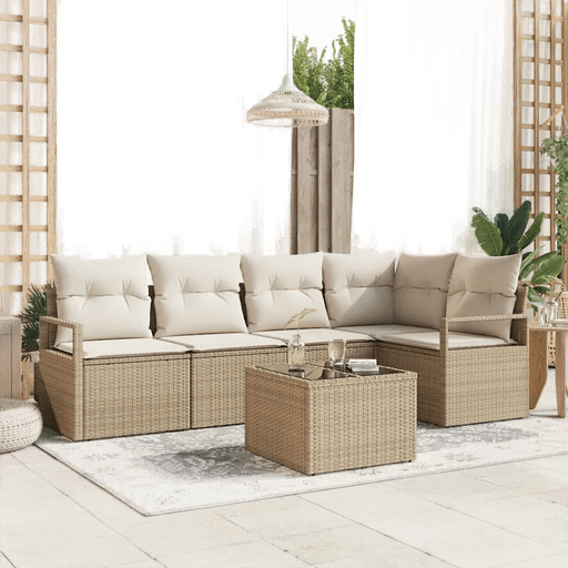 Vidaxl Sofa sett 6 pcs Beige