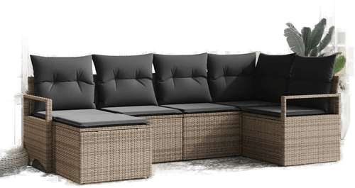 Vidaxl Sofa sett 6 pcs Grå