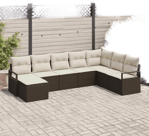 Vidaxl Sofa sett 8 pcs Brun