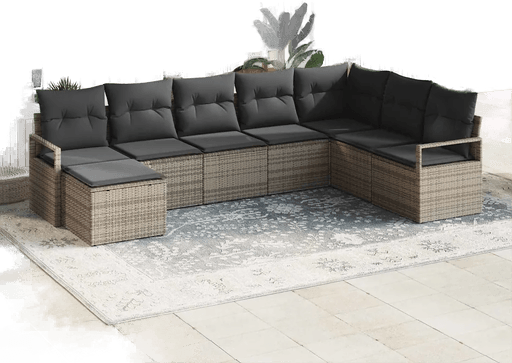 Vidaxl Sofa sett 8 pcs Grå