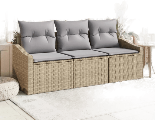 Vidaxl Sofa sett 3 pcs Beige