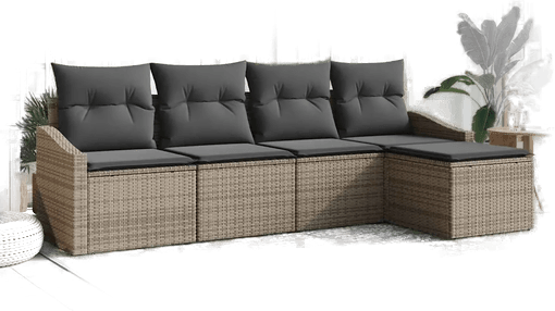 Vidaxl Sofa sett 5 pcs Grå