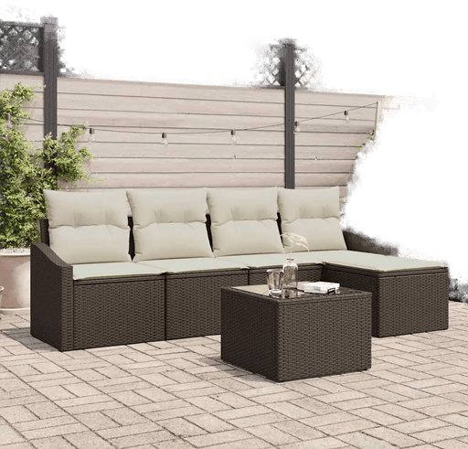 Vidaxl Sofa sett 6 pcs Brun