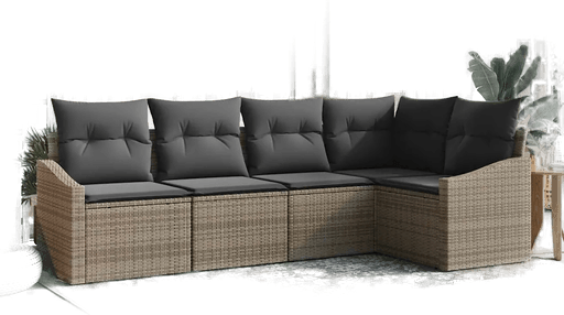 Vidaxl Sofa sett 5 pcs Grå