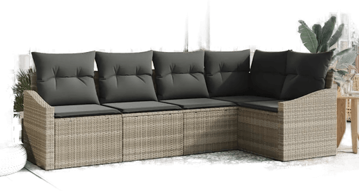 Vidaxl Sofa sett 5 pcs Lysegrå