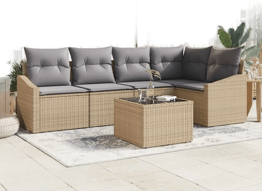 Vidaxl Sofa sett 6 pcs Beige