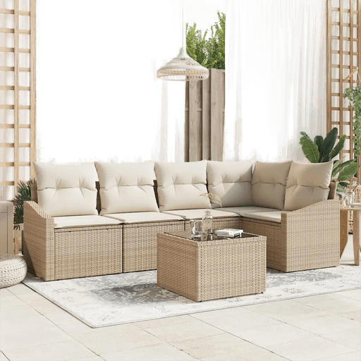 Vidaxl Sofa sett 6 pcs Beige