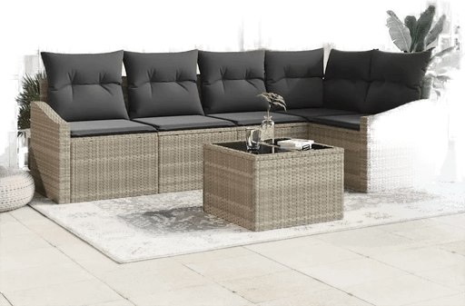 Vidaxl Sofa sett 6 pcs Lysegrå