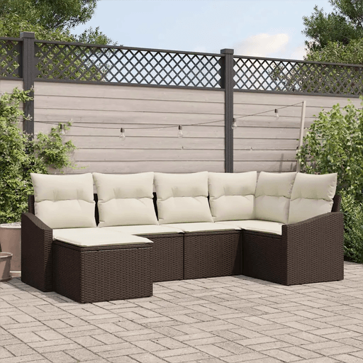 Vidaxl Sofa sett 6 pcs Brun