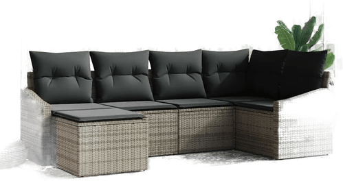 Vidaxl Sofa sett 6 pcs Grå