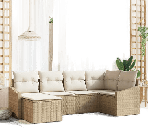 Vidaxl Sofa sett 6 pcs Beige
