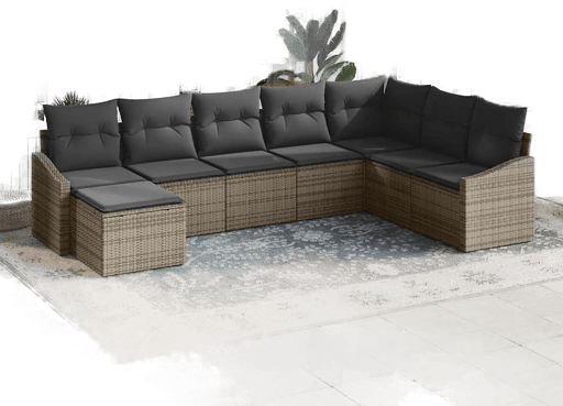 Vidaxl Sofa sett 8 pcs Grå