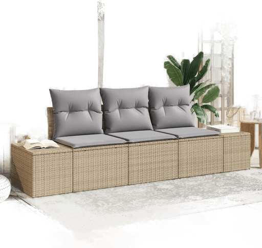 Vidaxl Sofa sett 3 pcs Beige