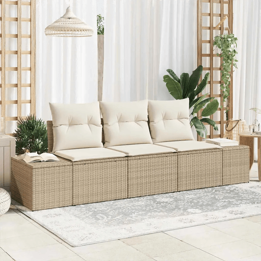 Vidaxl Sofa sett 3 pcs Beige
