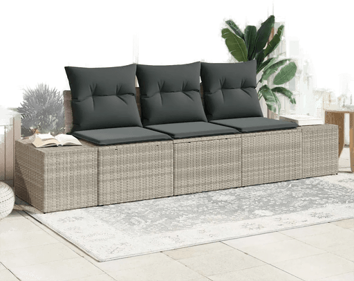 Vidaxl Sofa sett 3 pcs Lysegrå