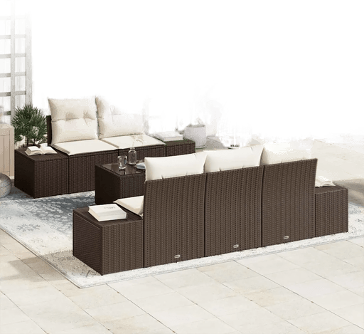 Vidaxl Hagesofa Set Brun