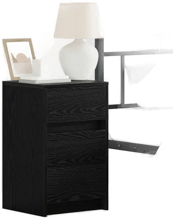Vidaxl Nattbordskap Svart Eik