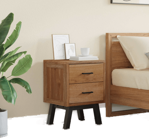 Vidaxl Nattbord Naturlig 40 x 35 x 55 cm