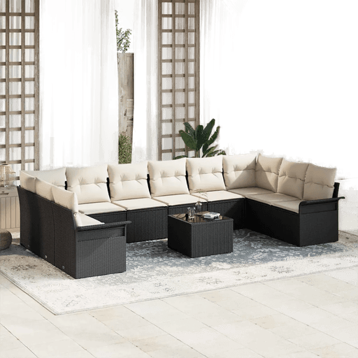 Vidaxl Hagesofa Set 11 pcs Brun