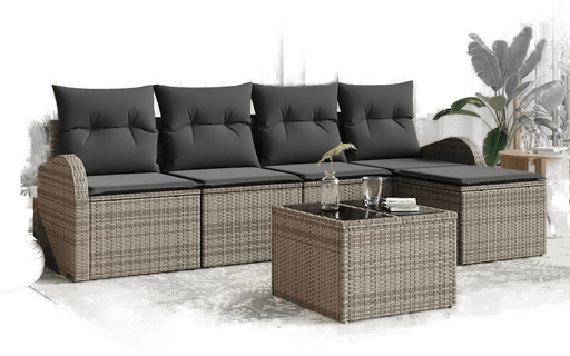 Vidaxl Sofa sett 6 pcs Grå