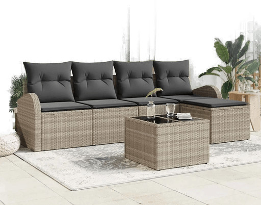 Vidaxl Sofa sett 6 pcs Lysegrå