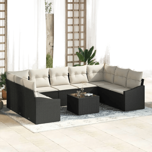 Vidaxl Hagesofa Set Brun og Krem