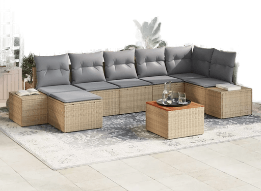 Vidaxl Hagesofa Set 8 pcs