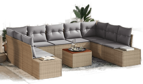 Vidaxl Hagesofa Set 10 pcs