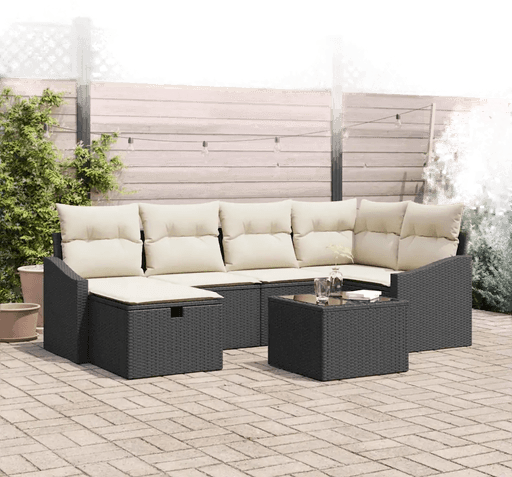 Vidaxl Sofa sett Svart og krem