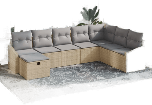 Vidaxl Hagesofa Set 8 pcs