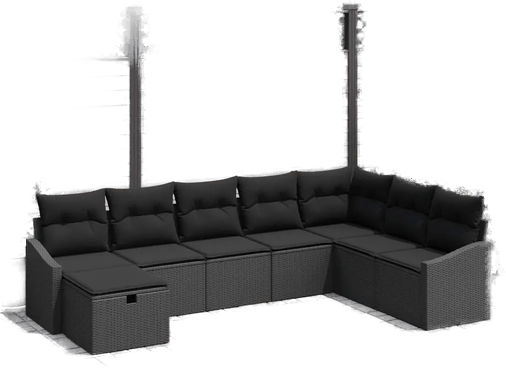 Vidaxl Hagesofa Set 8 pcs