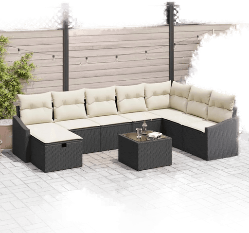 Vidaxl Hagesofa Set 9 pcs