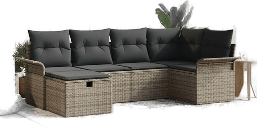 Vidaxl Hagesofa Set 6 pcs