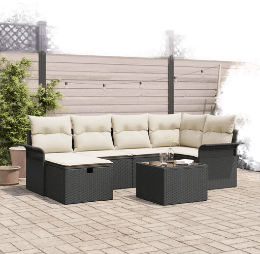 Vidaxl Hagesofa Set 7 pcs