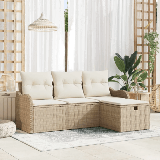 Vidaxl Hagesofa Set 4 pcs
